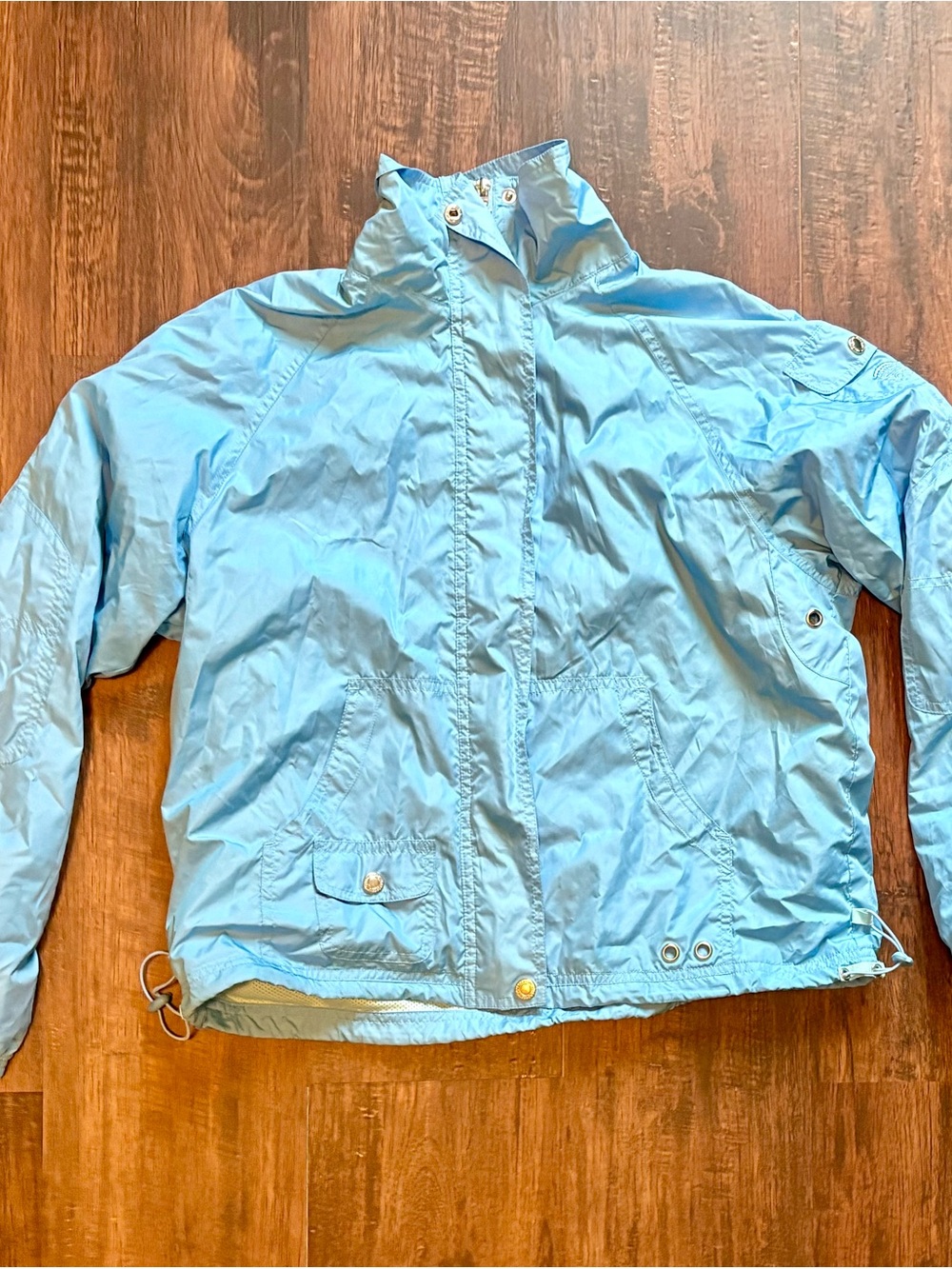 Oleg Cassini Light Blue Windbreaker Jacket